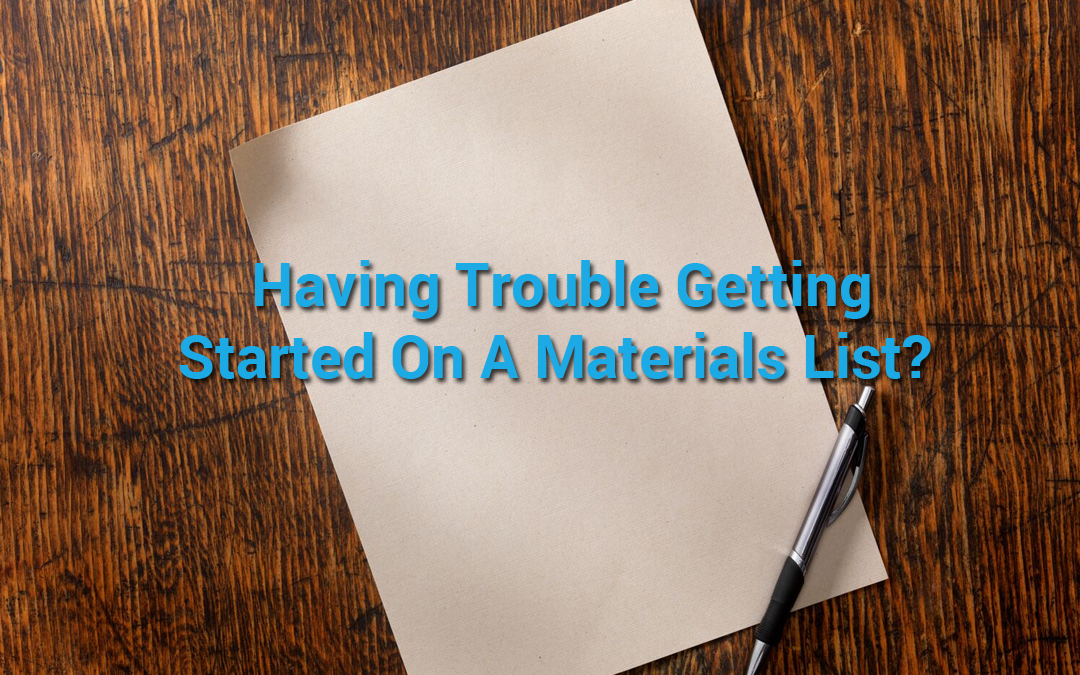 How Contractors Can Maintain and Manage A Materials List
