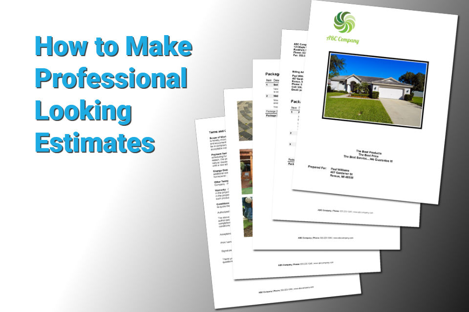 Contractor Business 101: How to Write a Professional Estimate